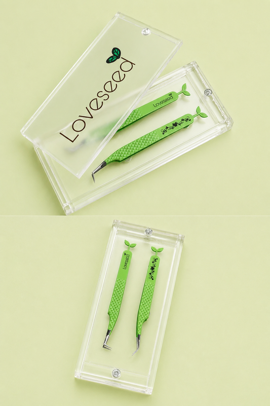Acrylic Pastel Green Tweezer Duo